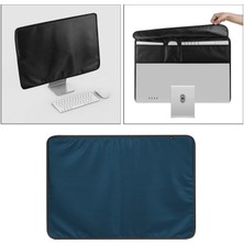 Perfect Monitör Toz Kapağı Pu Deri Antistatik Ekran Hd Panel Kılıf IMAC Mavi Için Fit (Yurt Dışından)