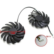 Perfect 2x Pc 92MM 4pins Grafik Kartı Hayranları Msı GTX1080TI Için 25DBA 25DBA 1080 1060 580 (Yurt Dışından)