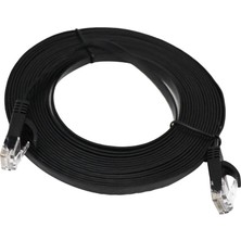 Perfect Ağ Cat6 Ethernet Kablosu Siyah Ultra Yetensiz Düz Lan Kurşun Kablosu Ps4 2 Metre (Yurt Dışından)