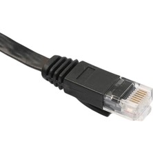 Perfect Ağ Cat6 Ethernet Kablosu Siyah Ultra Yetensiz Düz Lan Kurşun Kablosu Ps4 2 Metre (Yurt Dışından)