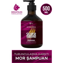 Minoxfen Mor Şampuan Turunculaşma Karşıtı Tuz Ve Paraben Içermeyen Canlandırıcı Silver Mor Şampuan 500ml