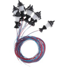 Best Life 10PCS 1: 100 Ölçekli 1.9cm Minyatür LED Sokak Peyzaj Dekorasyonları (Yurt Dışından)