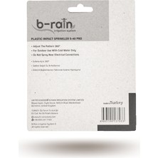 B-Rain Bahçe Sulama Fıskiyesi S-40 Pro (Uğurlu Serisi)