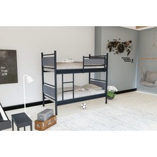 Metalia Gm 128 Star Ahşap Metal Ranza Si̇yah-Antrasi̇t Gri̇