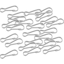 Basto 30PCS Metal Snap Kordon Klips Kanca Karabiner Kamp Toka Tokası 28X9MM (Yurt Dışından)