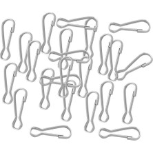 Basto 30PCS Metal Snap Kordon Klips Kanca Karabiner Kamp Toka Tokası 28X9MM (Yurt Dışından)