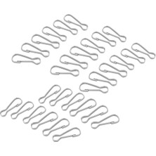 Basto 30PCS Metal Snap Landard Clip Hook Carabiner Camping Kelasp Tokası 25X8MM (Yurt Dışından)