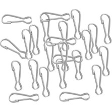 Basto 30PCS Metal Snap Landard Clip Hook Carabiner Camping Kelasp Tokası 25X8MM (Yurt Dışından)