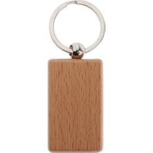 Basto Boş Anahtar Ahşap Anahtarlık Anahtarlık Zanaat Çantası Kare 5X3CM (Yurt Dışından)