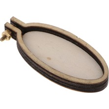 Basto 2 Set Dıy Ahşap Çapraz Dikiş Hoop Mini Nakış Çerçevesi Zanaat Oval Dikey (Yurt Dışından)
