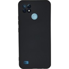Nevarium Realme C21 Kılıf Lansman Içi Kadife Nano Silikon - Koyu Gri