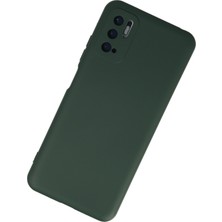 Nevarium Xiaomi Poco M3 Pro Kılıf Lansman Içi Kadife Nano Silikon - Koyu Yeşil