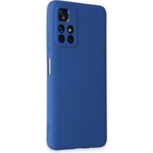 Nevarium Xiaomi Redmi Note 11T Kılıf Lansman Içi Kadife Nano Silikon - Lacivert