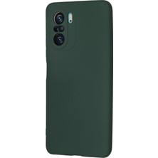 Nevarium Xiaomi Redmi K40 Pro Kılıf Lansman Içi Kadife Nano Silikon - Yeşil