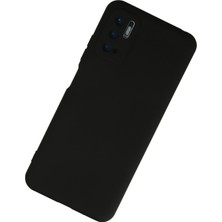 Nevarium Xiaomi Poco M3 Pro Kılıf Lansman Içi Kadife Nano Silikon - Siyah