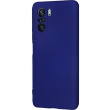 Nevarium Xiaomi Redmi K40 Pro Kılıf Lansman Içi Kadife Nano Silikon - Lacivert