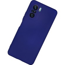 Nevarium Xiaomi Redmi K40 Pro Kılıf Lansman Içi Kadife Nano Silikon - Lacivert