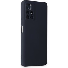 Nevarium Xiaomi Redmi Note 11T Kılıf Lansman Içi Kadife Nano Silikon - Koyu Gri