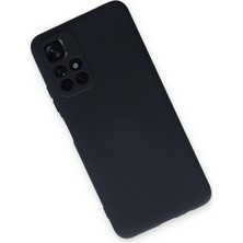 Nevarium Xiaomi Redmi Note 11T Kılıf Lansman Içi Kadife Nano Silikon - Koyu Gri