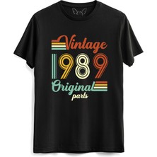 Alfa Tshirt Vintage 1989 Original Parts Siyah Tshirt