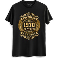 Alfa Tshirt Vintage Gold Awesome Series November 1970 Siyah Tshirt