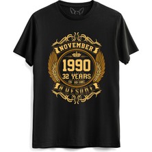 Alfa Tshirt Vintage Gold Awesome Series November 1990 Siyah Tshirt