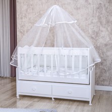 Garaj Home Elegant Lüks Uyku Setli Beşik Kombini-Uyku Seti-Mavi