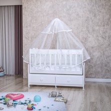 Garaj Home Elegant Lüks Uyku Setli Beşik Kombini-Uyku Seti-Mavi