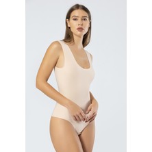 Türen 905 Kadın Lazer Kesim Pamuklu Çıtçıtlı Body-Ten