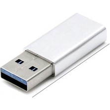 Streak Erkek USB To Dişi Type-C Data Çevirici Otg Adaptör Metal