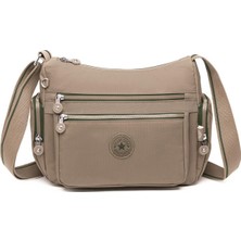 Smart Bags Smartbags Kırinkıl Kumaş Kadın Çapraz Çanta 1115 Açık Kahve