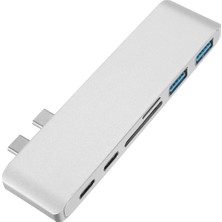 Streak Çift Type-C USB 3.0 Çoklayıcı Kart Okuyucu Çevirici Macbook B3185