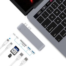 Streak Çift Type-C USB 3.0 Çoklayıcı Kart Okuyucu Çevirici Macbook B3185