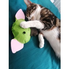 Dino Pet Oyuncak - Kedi Naneli (Catnipli) Kedi Oyuncağı - Keçe Yoda