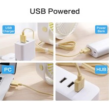 Chronus Mini Fan, Küçük Kişisel USB Masa Fanı, 3 Hız Taşınabilir Masaüstü Masa Soğutma Fanı USB ile Güçlenir, Güçlü Rüzgar, Sessiz Çalışma (Beyaz) (Yurt Dışından)