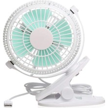 Chronus Mini USB Klip ve Masa Kişisel Fan, Sessiz Çalışma, Masa Fanları, Mini Fan, Masa Fanı,4 Inç 2 Hızlı Taşınabilir Soğutma Fanı, 360° Fan(Beyaz) (Yurt Dışından)