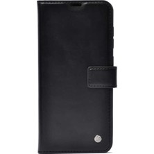 Case 4U Samsung Galaxy S22 Uyumlu Kılıf Tam Koruma Stand Olabilen Cüzdanlı Kar Deluxe Kapak Siyah