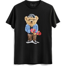Alfa Tshirt Stay Cool Tedy Bear Siyah Tshirt