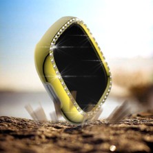 ZHKJ Shop For Fitbit Versa 3 / Versa Sense Single Row Plating Diamonds Pc Protective Case (Golden) (Yurt Dışından)