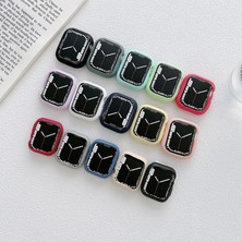 ZHKJ Shop Tpu Şeker Renkli İzle Kılıf Apple Watch Uyumlu Series 7 41mm (Koyu Yeşil) (Yurt Dışından)
