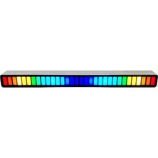 Cynthia Sesli Aktif Pikap Ritim Müzik Şerit Işık Rgb Tüp Peri LED Işıkları Gümüş