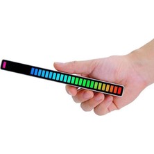 Cynthia Sesli Aktif Pikap Ritim Müzik Şerit Işık Rgb Tüp Peri LED Işıkları Gümüş