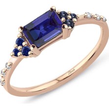 Lilarote Delazul Rose Safir Yüzük