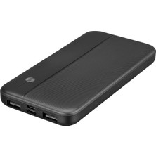 S-link IP-G10N 10000mAh Micro+Type C Girişli Powerbank Siyah Taşınabilir Pil Şarj Cihazı