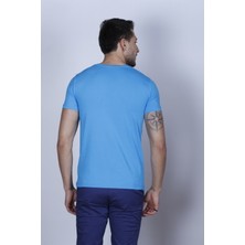 Battal Beden Bisiklet Yaka Erkek T-Shirt (Slım-Fıt Kalıbında)