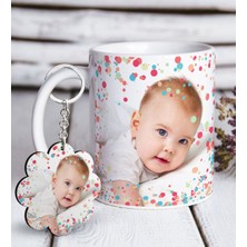 BK Kişiye Özel Fotoğraflı Beyaz Kupa ve Anahtarlık Hediye Seti-5