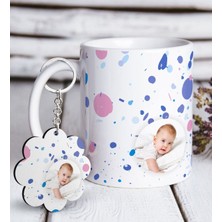 BK Kişiye Özel Fotoğraflı Beyaz Kupa ve Anahtarlık Hediye Seti-4