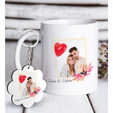 BK Kişiye Özel Isimli Fotoğraflı Beyaz Kupa ve Anahtarlık Hediye Seti-29