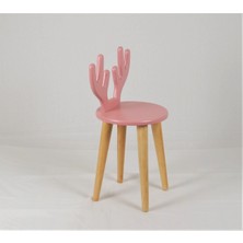 İztalya Geyik Figürlü Ahşap Çocuk Sandalyesi 30 x 30 cm