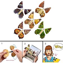 En Plast 10 Adet Sihirli Uçan Kelebek Eğlenceli Sürpriz Şaka Oyuncağı